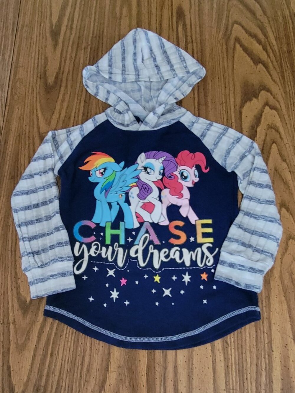 My Little Pony Chase Your Dreams Hooded Long Sleeve Shirt Girls 4/5
